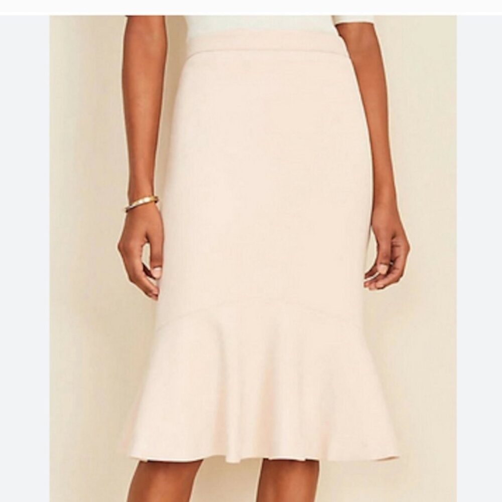 Ann Taylor Blush Pink Pencil Skirt